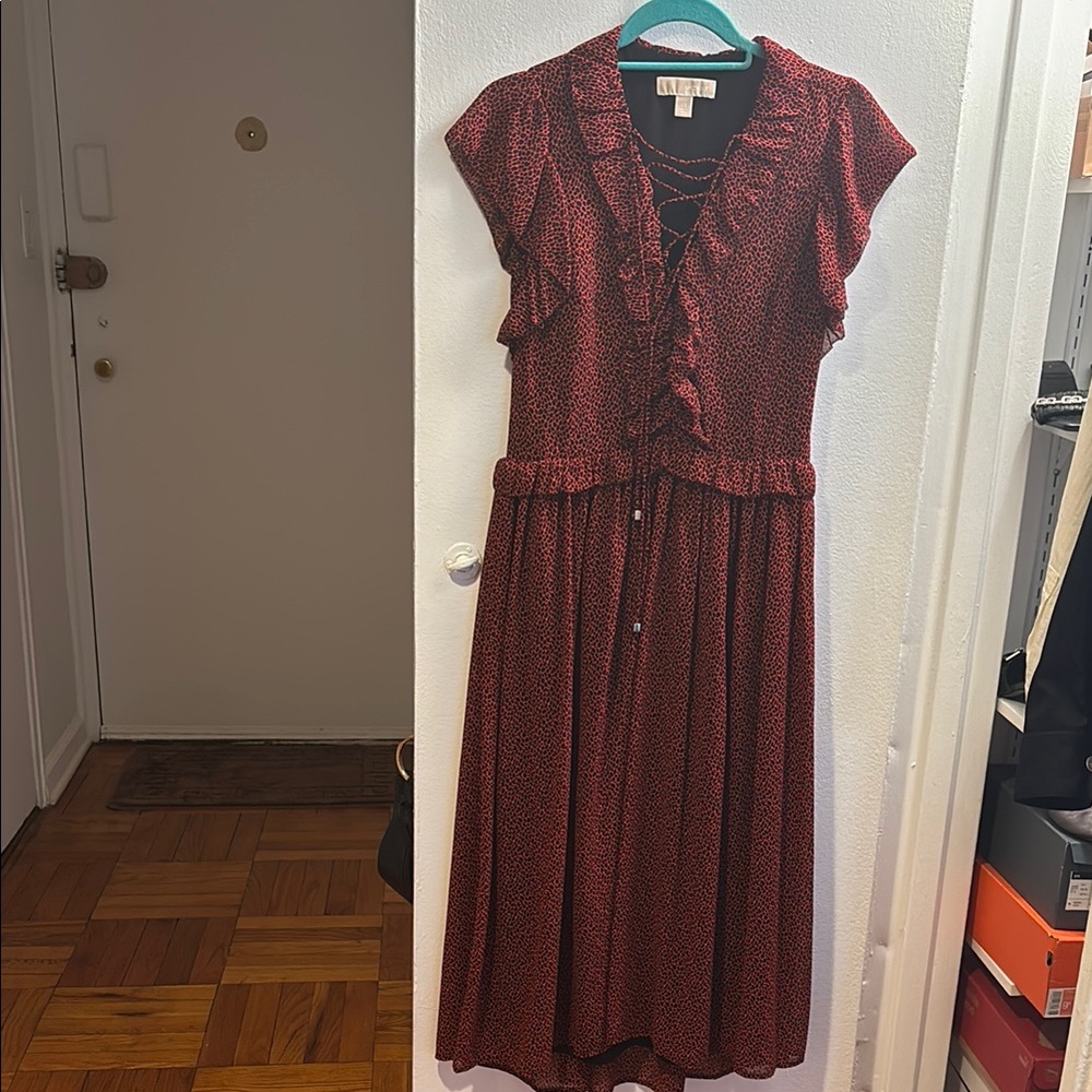 Michael Kors Red Ruffled Dress Size XS/S